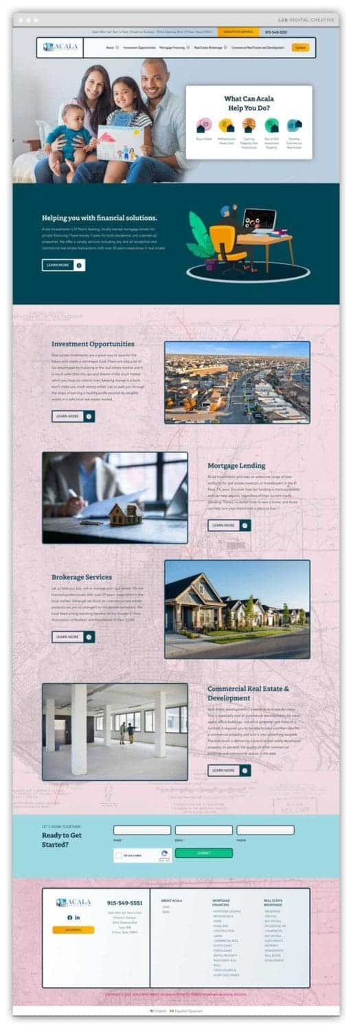 Acala Homepage displayed on a Desktop Browser