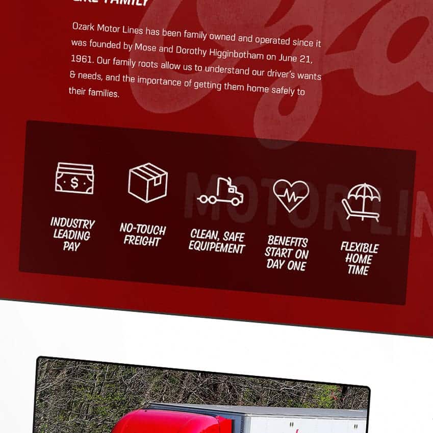 Ozark Motor Lines Custom Icons
