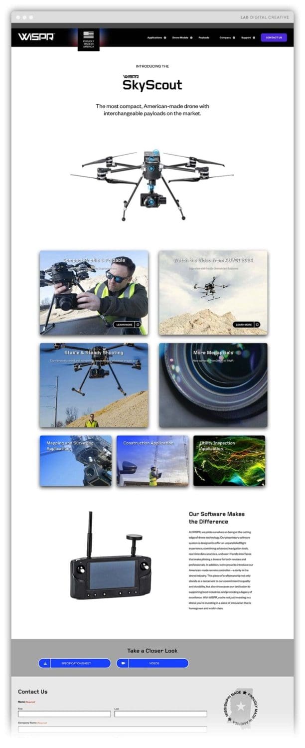 WISPR Model Product Page