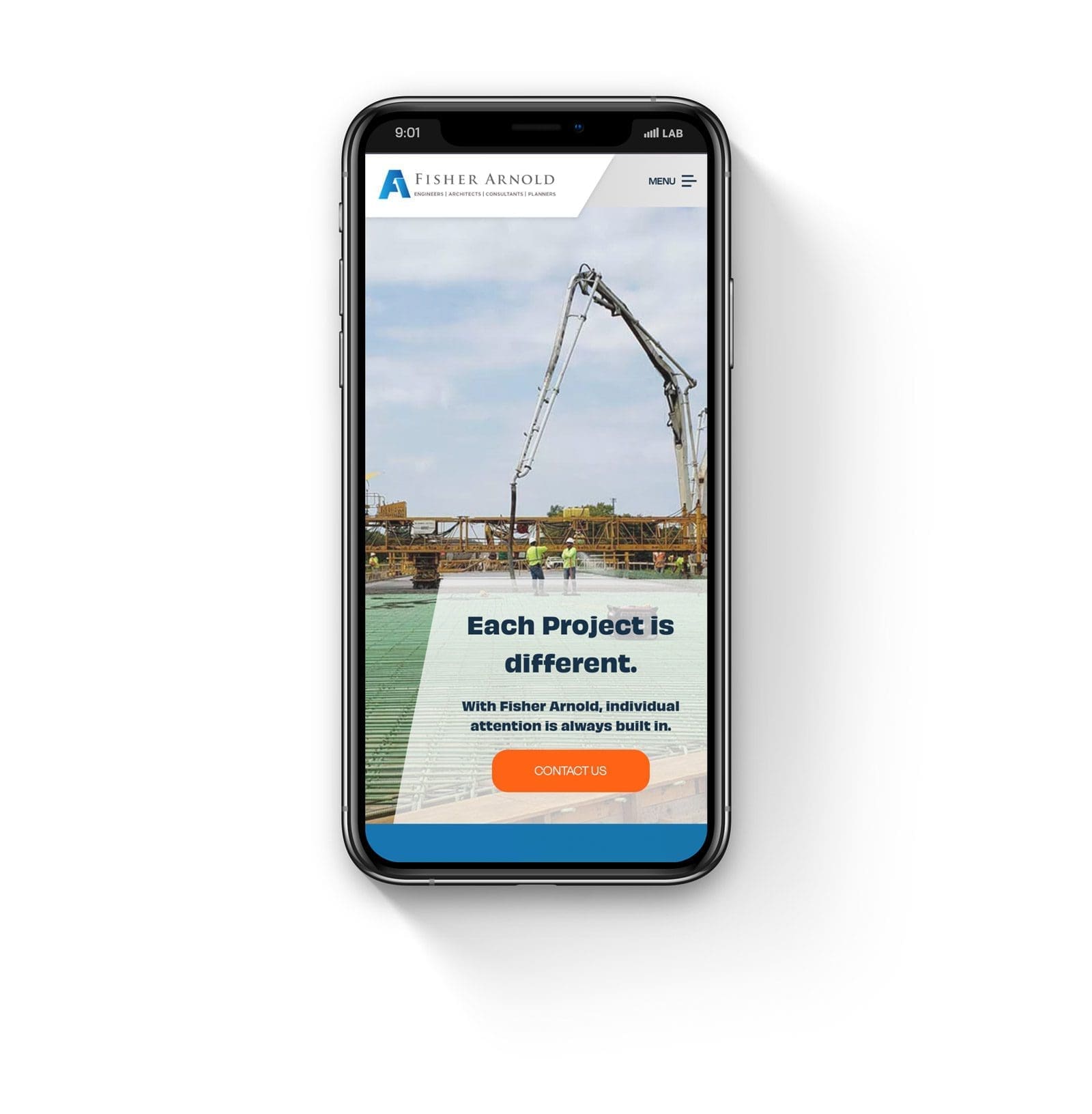 Fisher Arnold Memphis Engineering and Architects Website Mobile