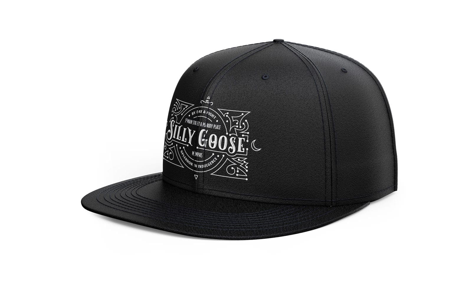 Silly Goose Snapback Hat Black