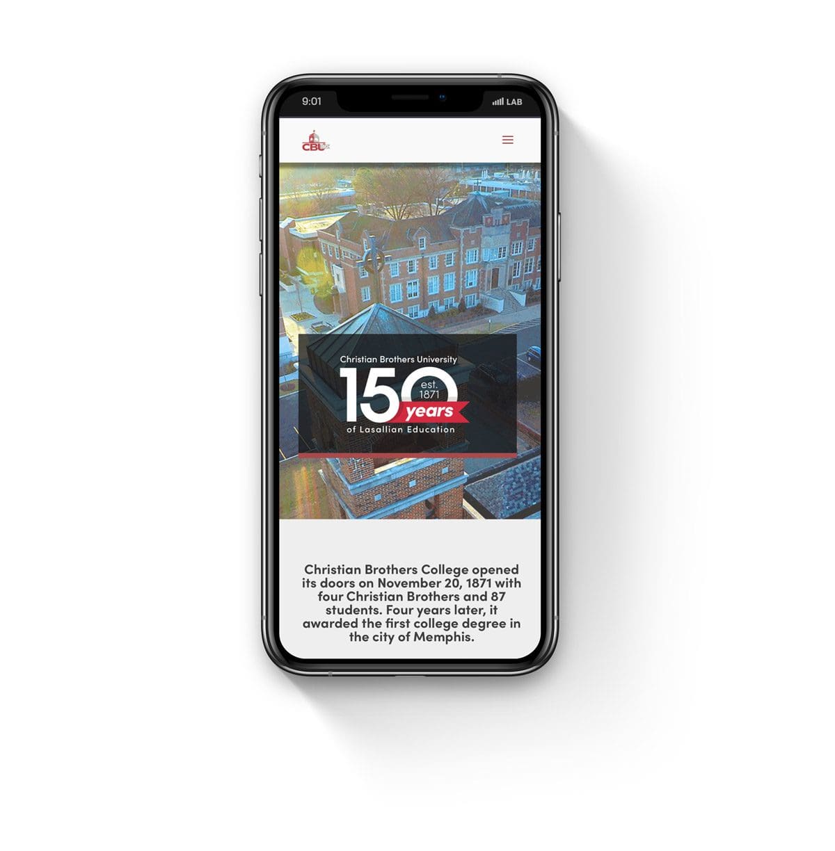CBU150 Mobile Website