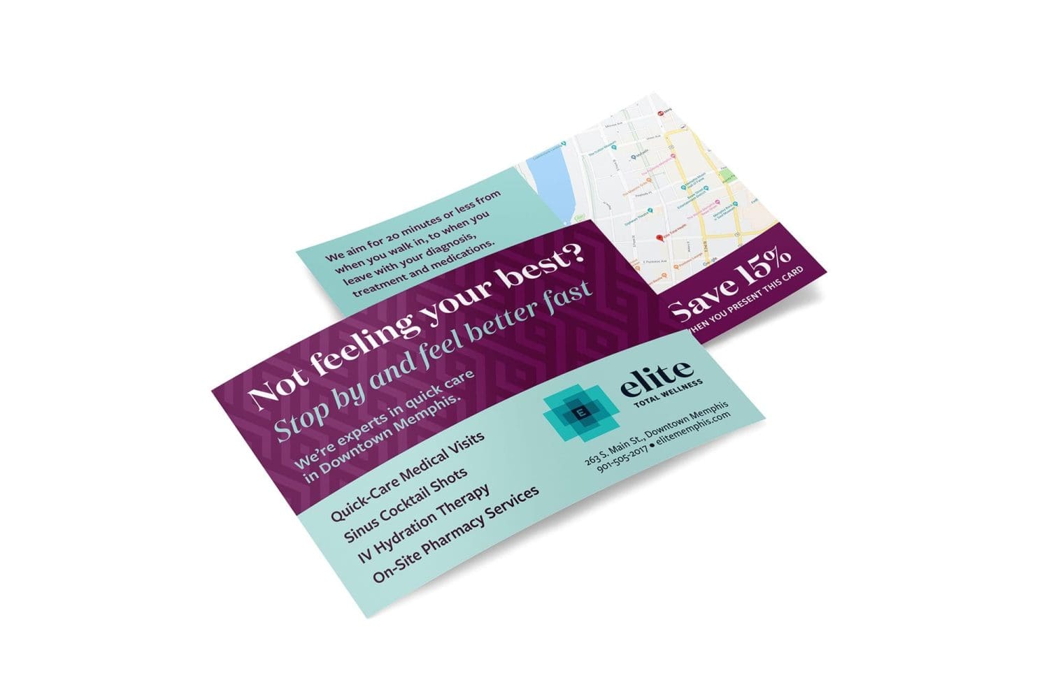elite promotional postcards