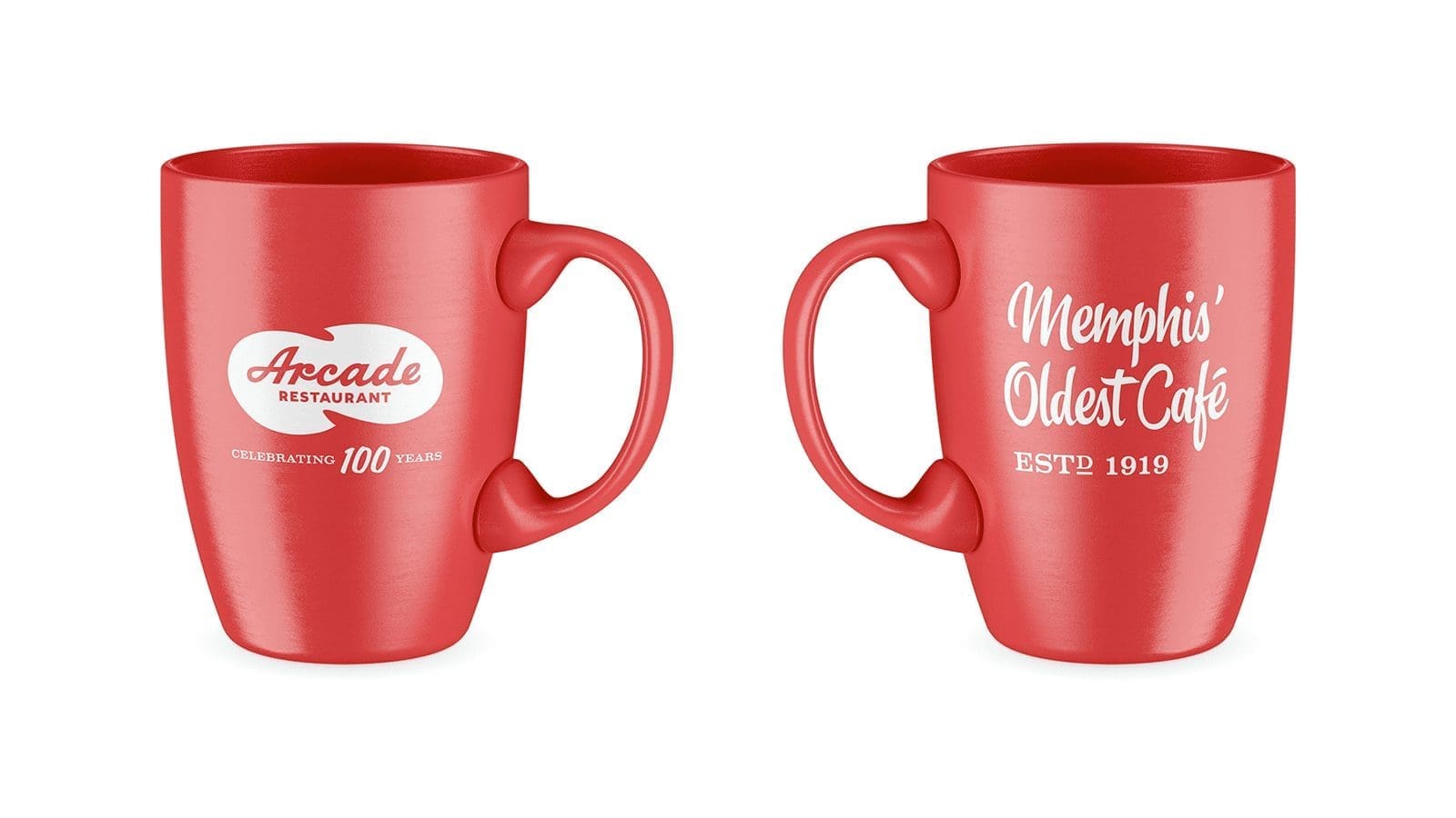 arcade restaurant memphis oldest cafe coffee mug design
