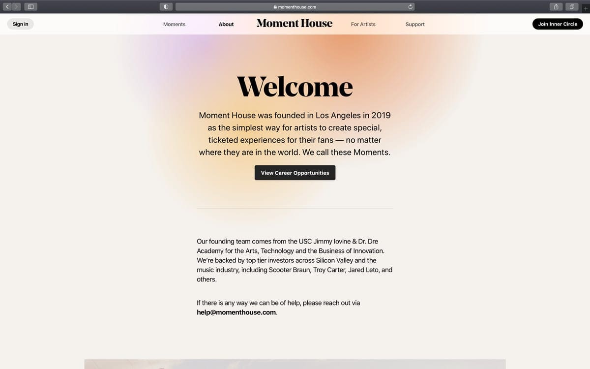 Memphis Website Design Trends Blur Example