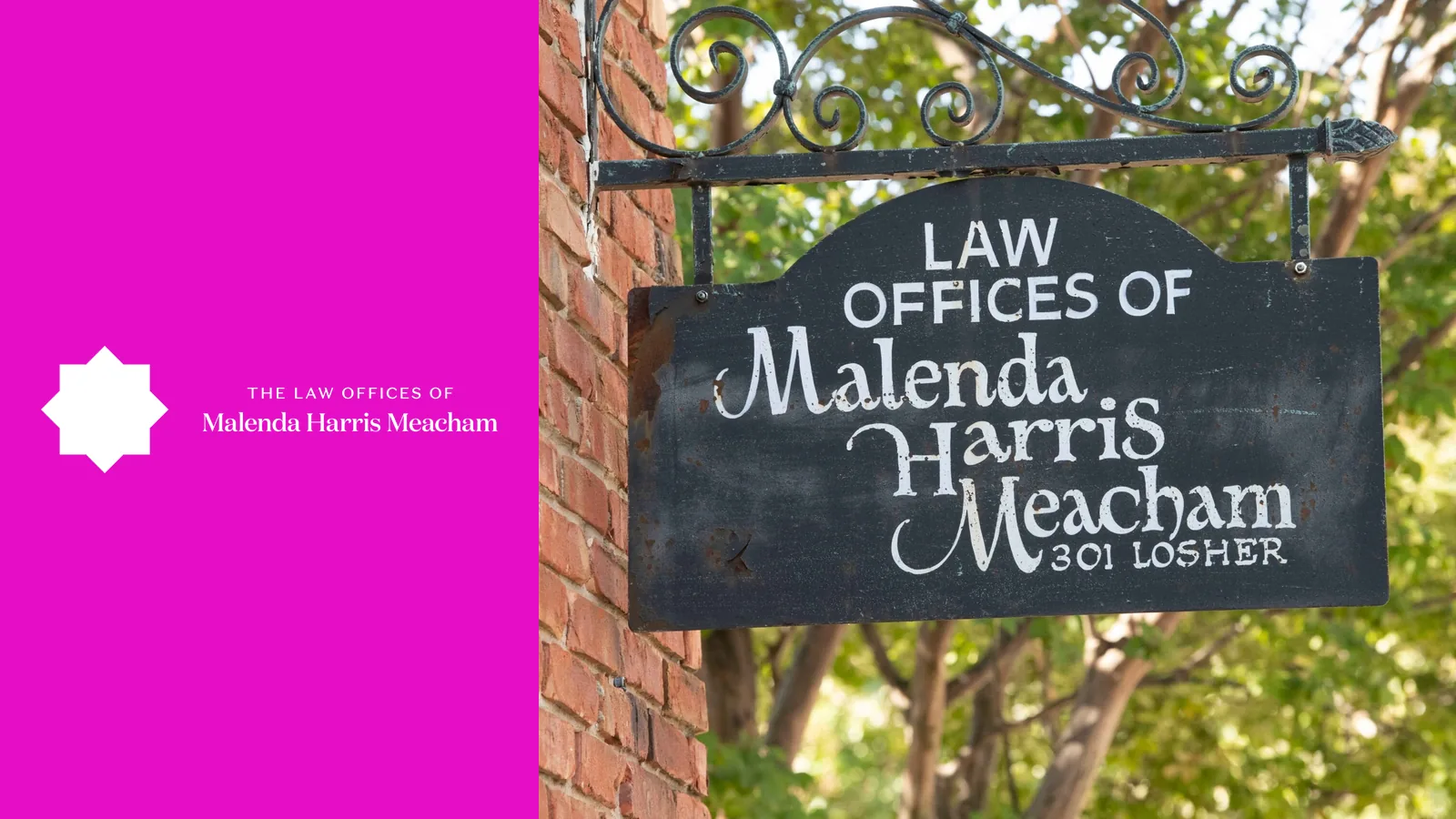 Meacham Law brand and project imagery