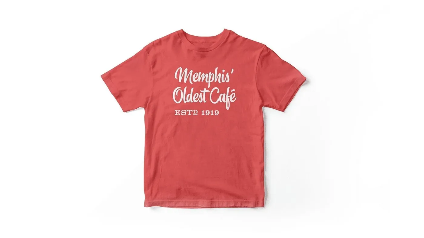 "Memphis' Oldest Café" t-shirt