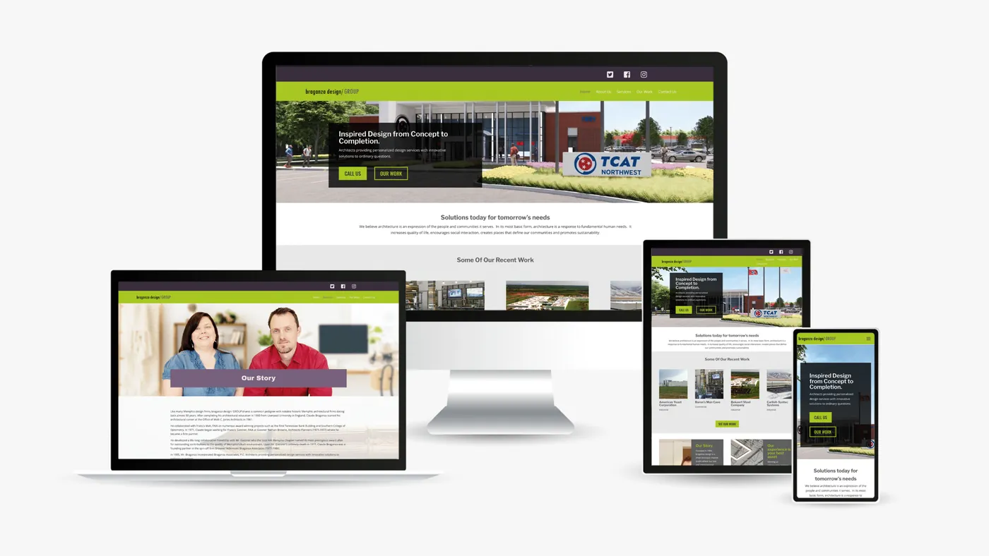 Website shown across devices