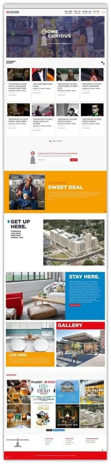 Full homepage design