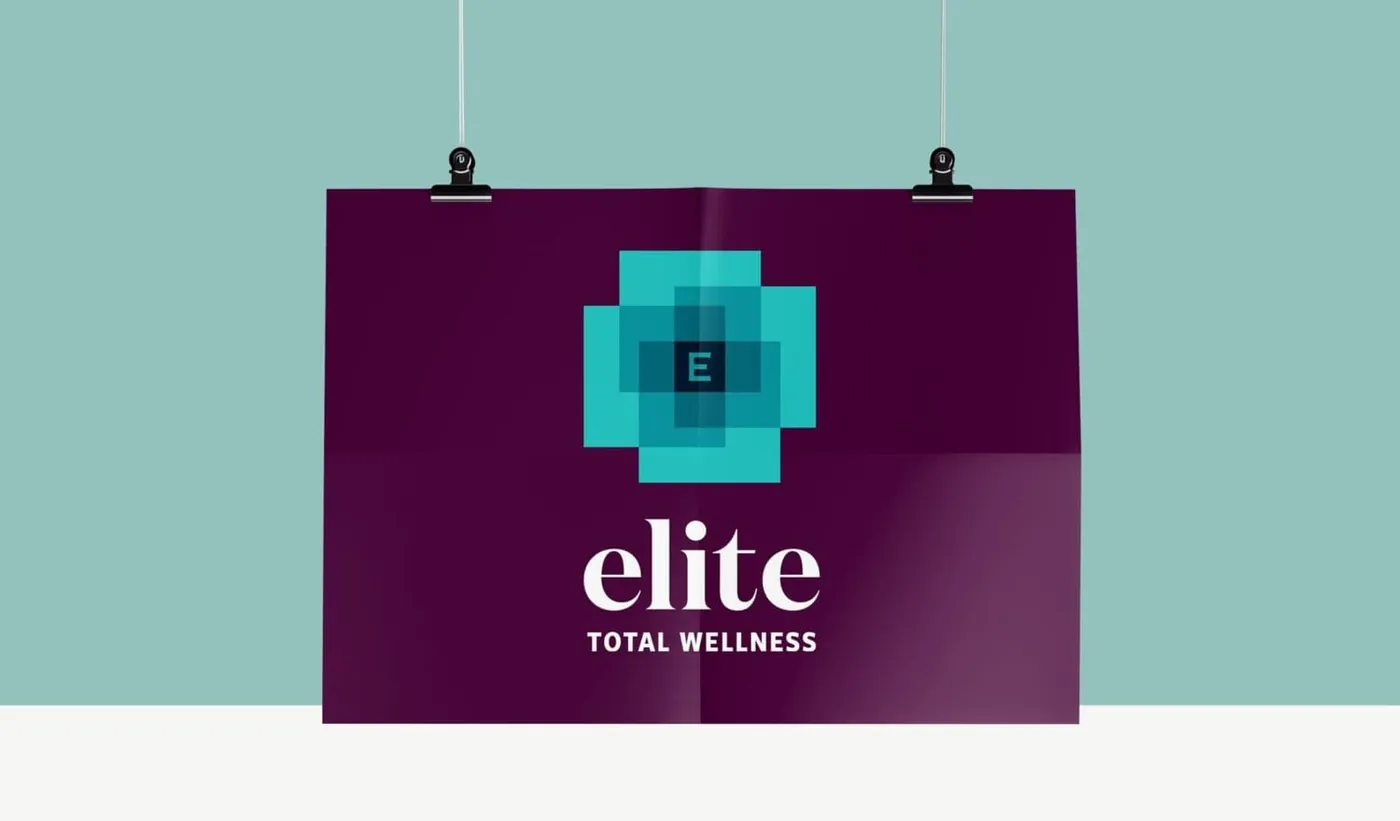 Logo on a hanging poster