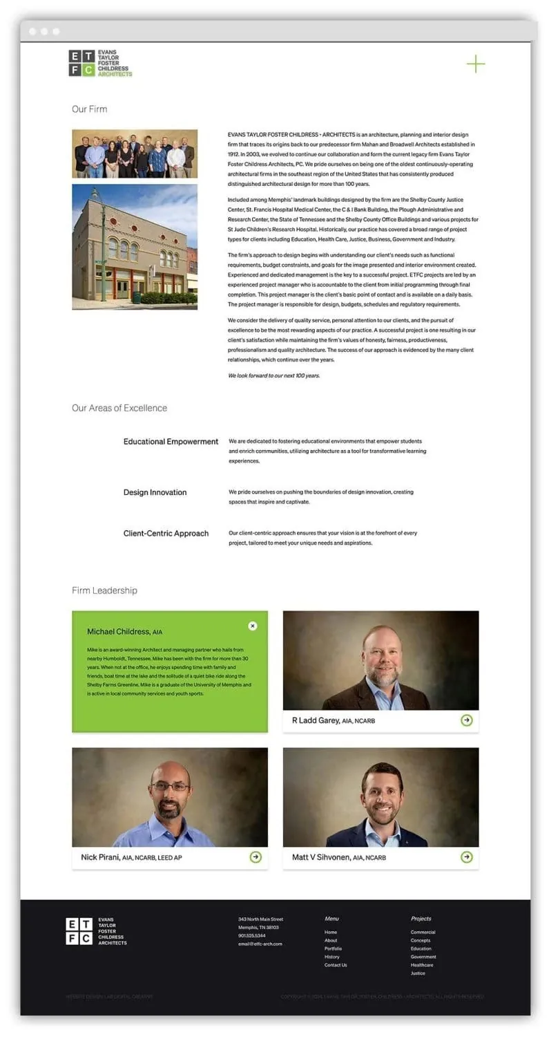 About page