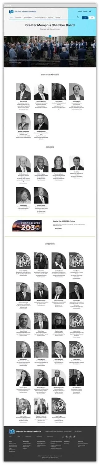 Board of directors page