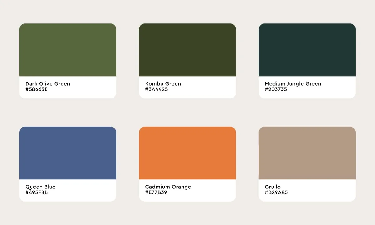 Brand color palette