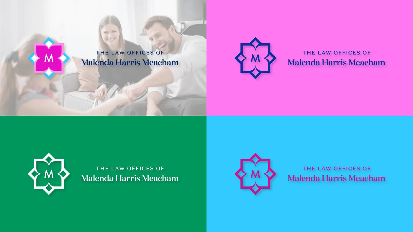 Logo lockups in the brand colors
